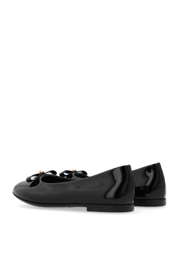 Versace Kids Leather ballet flats